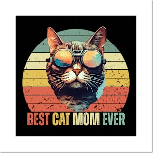 Best Cat Mom Ever Posters and Art